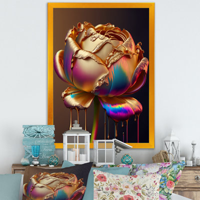«Rainbow Peony», impression sur toile