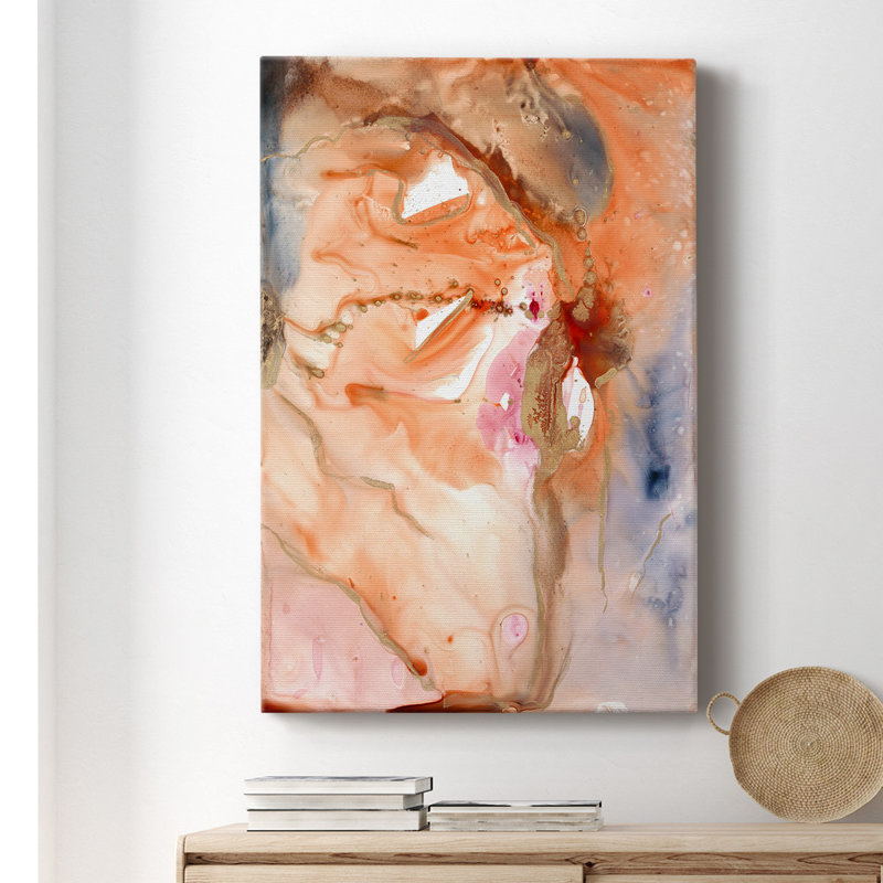 Lighting the Way I - peinture sur toile tendue, H 18 po x l 12 po x P 1 po