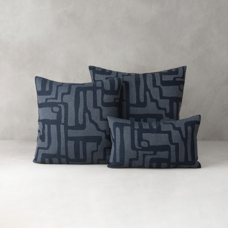 Noble Outdoor Square Sunbrella® Pillow Cover & Insert, 20"H X 20"W, Indigo