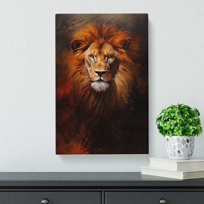 Lion Modern No.2 - Wrapped Canvas