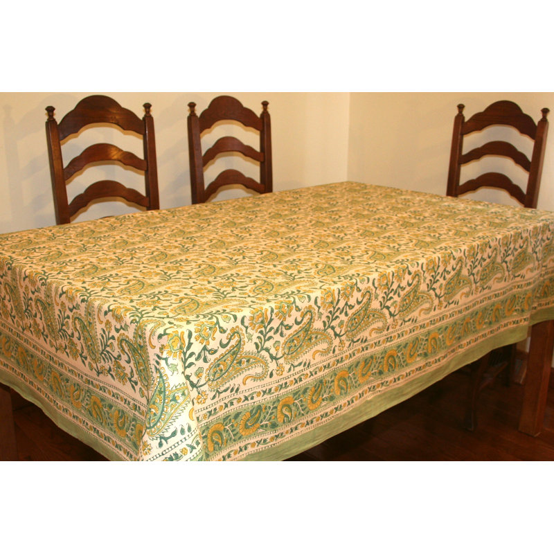 Rajasthan Paisley Tablecloth, 90" W x 60" L