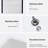 White Quartz 33X19" Double Bowl  50/50  Undermount Kitchen Sink, High - End, And Smooth, Package With Bottom Grid Installation Clips Granite Composite Sink In White, Quiet, Non Scratch, Easy To Wipe,