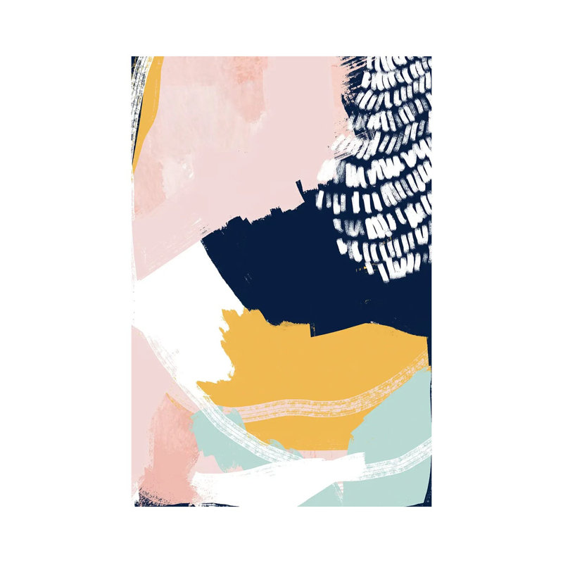 Pastel Cloth by Jilli Darling - Wrapped Canvas Painting, 66.04 cm H x 45.72 cm W x 3.175 cm D