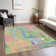 Machine Washable Indoor/Outdoor Christain ACN1342 Pink Rug