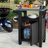 Keter Unity 40 Gal Patio Storage Grilling Bar Cart w/ Stainless Steel Top-70446005