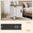 Clairese 24'' Tall  Farmhouse End Table With Charging Station, Wood Nightstand With Adjustable Shelf, Built-In Outlets-2028045815