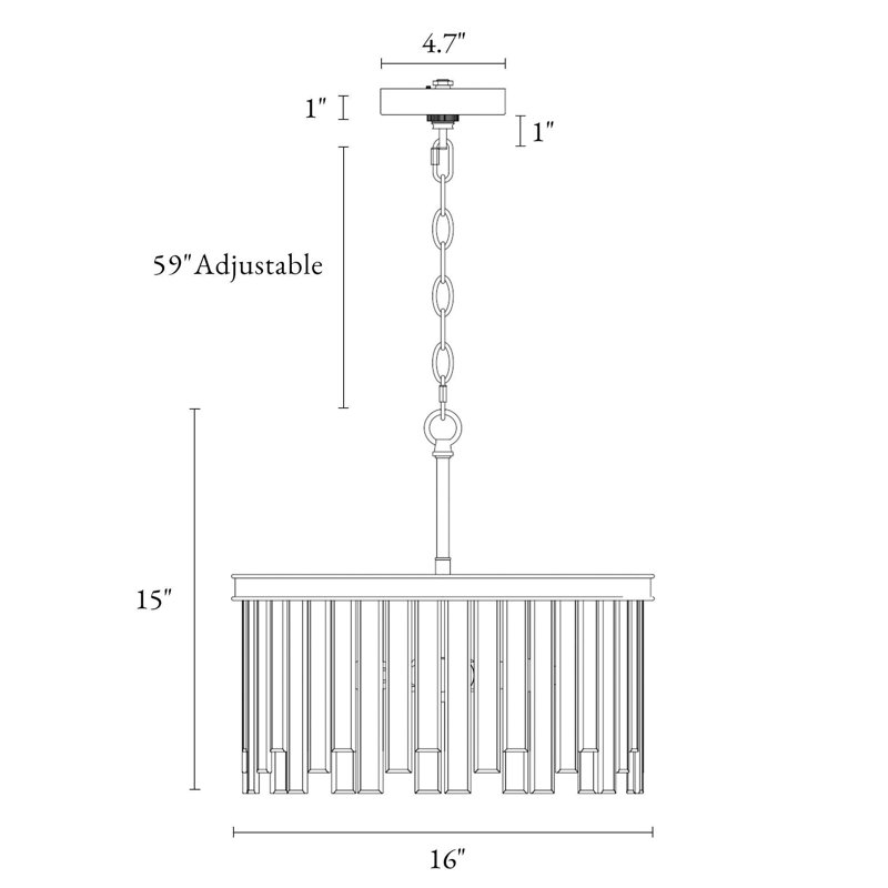Shoshoni 3 - Light Dimmable Chandelier