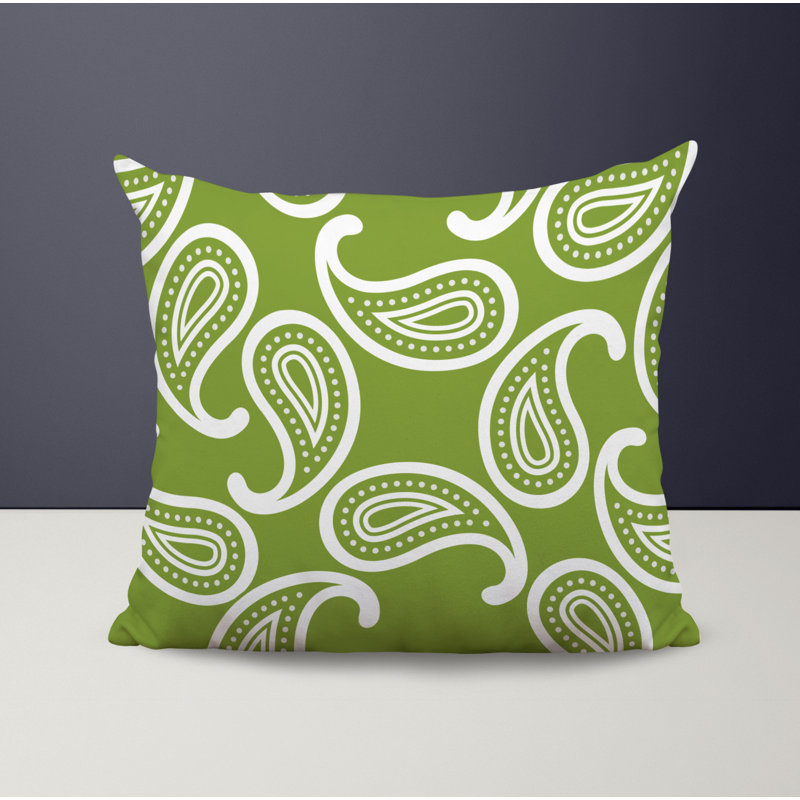 Housse et insert de coussin décoratif en polyester, L 19 po x H 19 po, Chartreuse