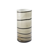 Twirl Vase-Amber/White-Sm
