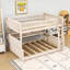 Wood Bunk Bed with Shelves and Lights-978687203-978687206