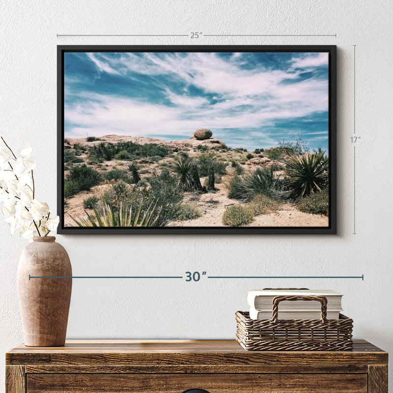 Floral et botanique «Cactus Desert Wall Art», H 17 po x l 25 po