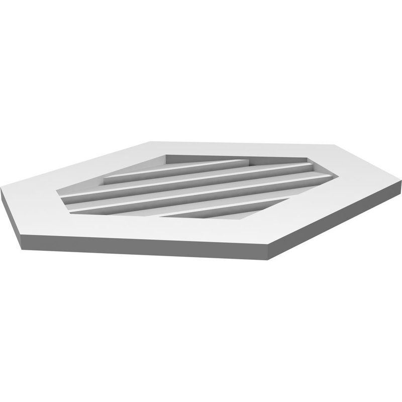 Pente verticale verticale en uréthane 6 pi, 1" H x 26" W x 22" L