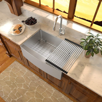 33'' L Single Bowl Stainless Steel Kitchen Sink
