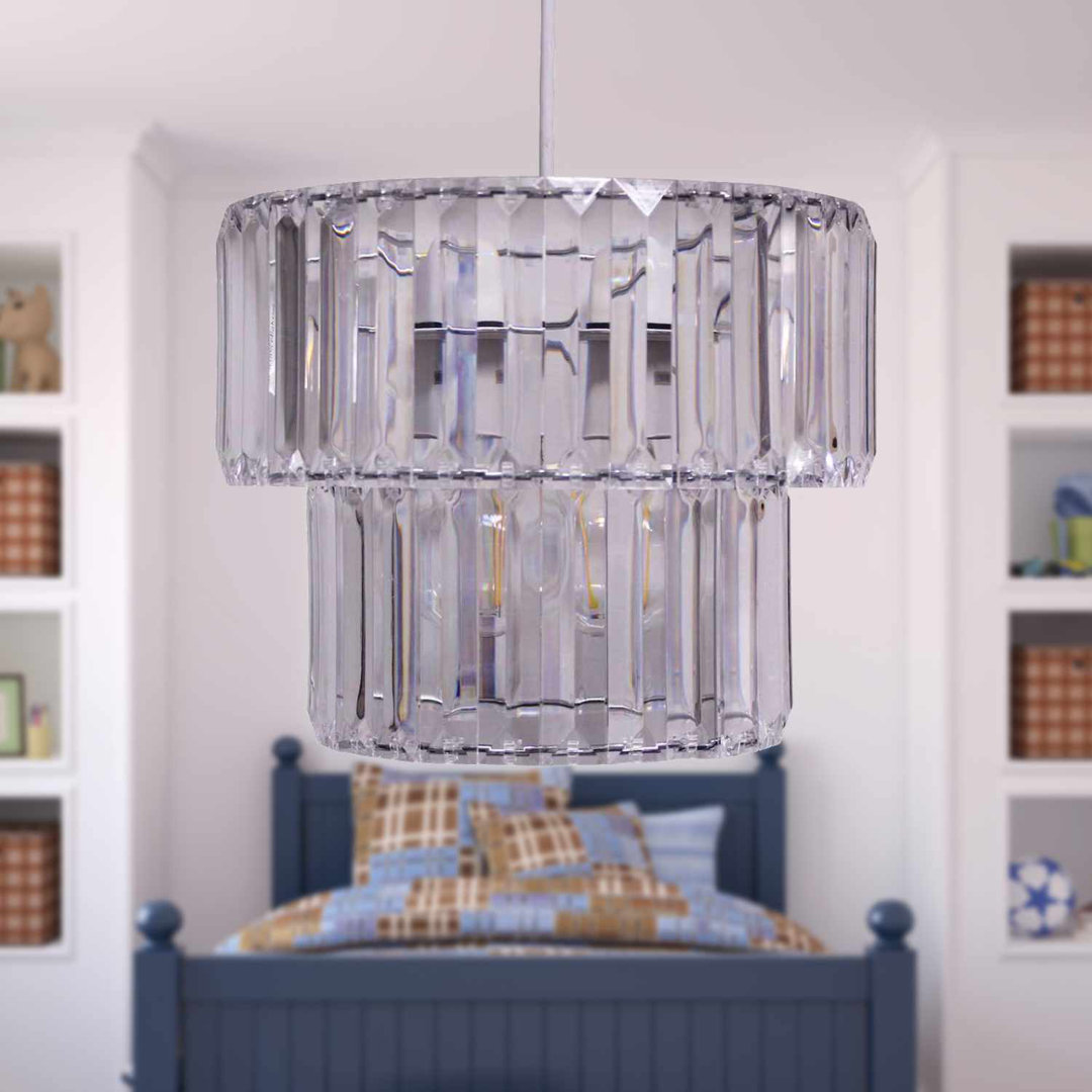 Kelson 22cm H Plastic Drum Pendant Shade ( Uno )