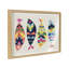MCM Fish by Rachel Lee 3 Birdies Studio Framed Glass Wall Art