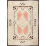 Hand-Knotted High-Quality Rust and Ivory Area Rug