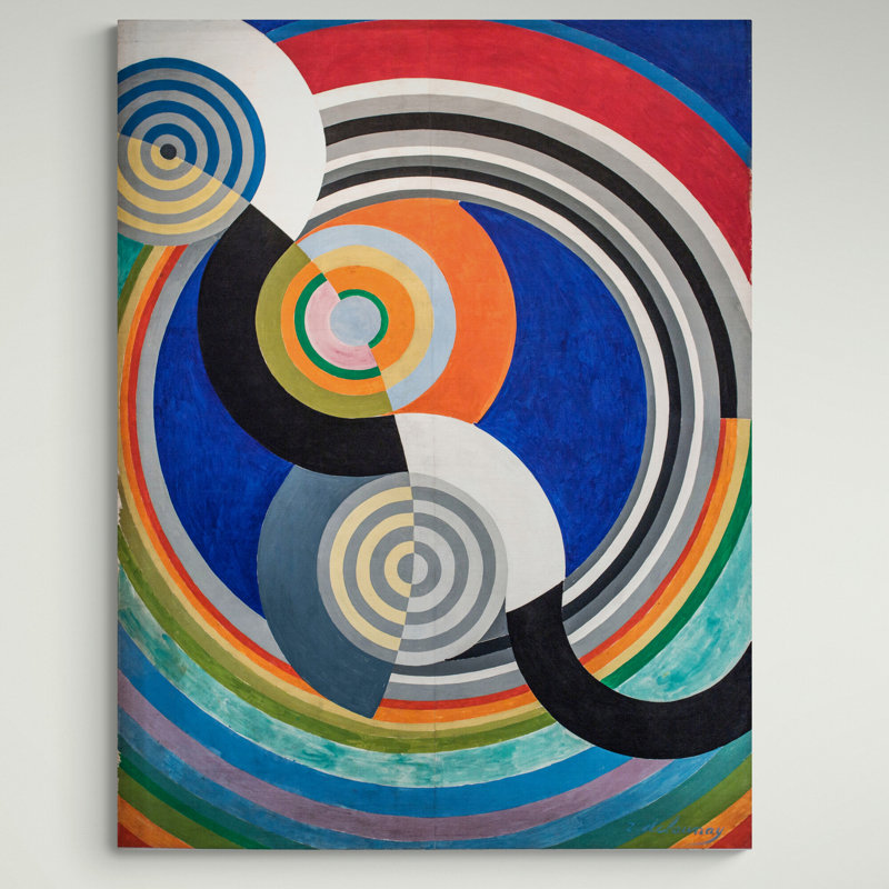 Rythme Number 2 1938 by Robert Delaunay - Wrapped Canvas Painting, 117cm H x 81cm W x 4cm D