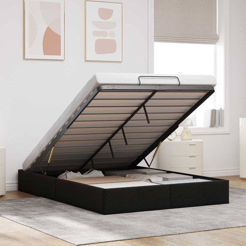 Kingsize (5') Ottoman Bed, Black