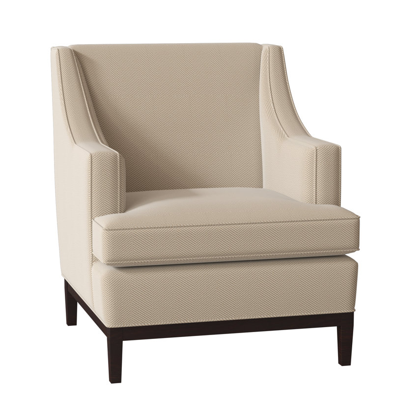 Cardiff Armchair, August Gray, Black Walnut