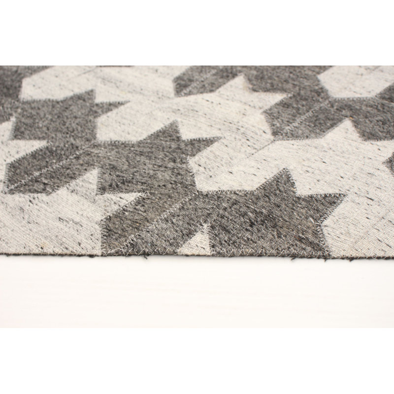 Jenely Cowhide Patchwork Indoor Rug