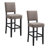 Jennifer Home Upholstered Back Stool with Wood Base for Kitchen-87378903-87378902