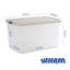 Wham Clip 62L Rectangular Plastic Storage Boxes with Secure Clip Lock Lids. L:59.5 x W:39.5 x H:33.5cm-1551198899