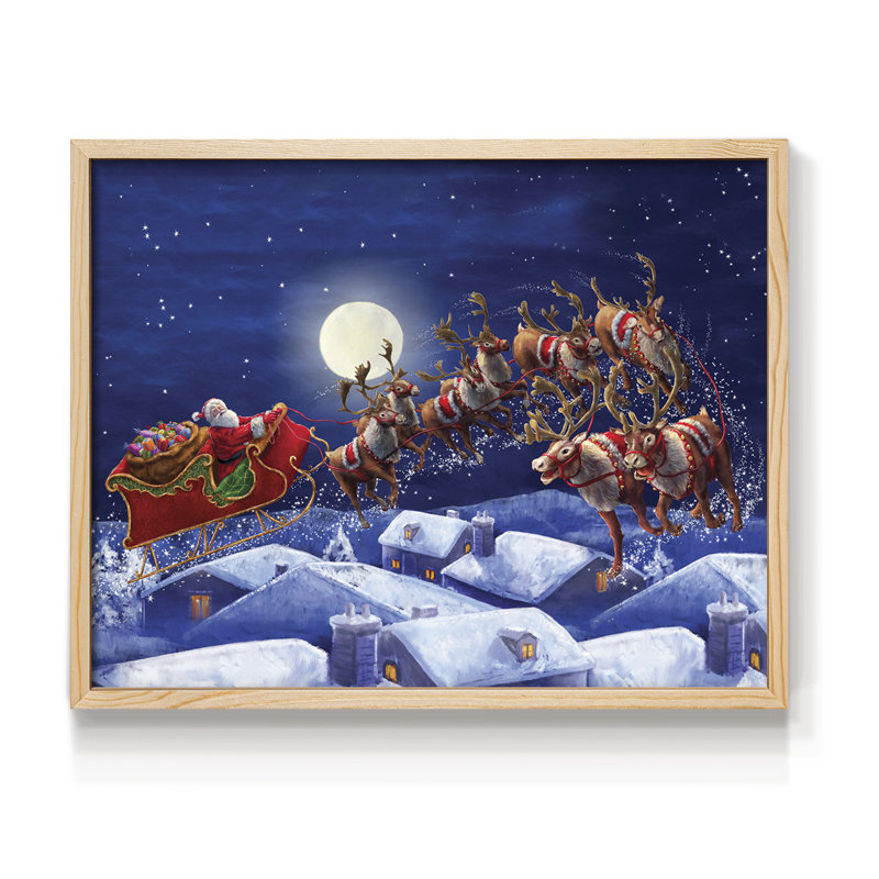 Rooftop Ride - Imprimé encadré - Restickable, Naturel, H 22 po x l 28 po