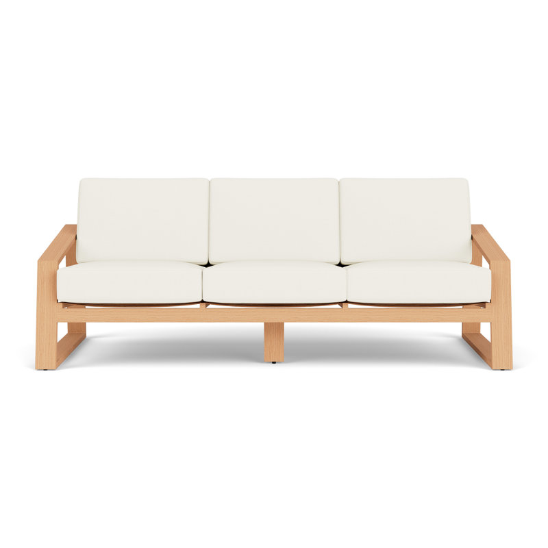 Pursuit Outdoor 3 - Seat Patio Sofa, Sailcloth Salt