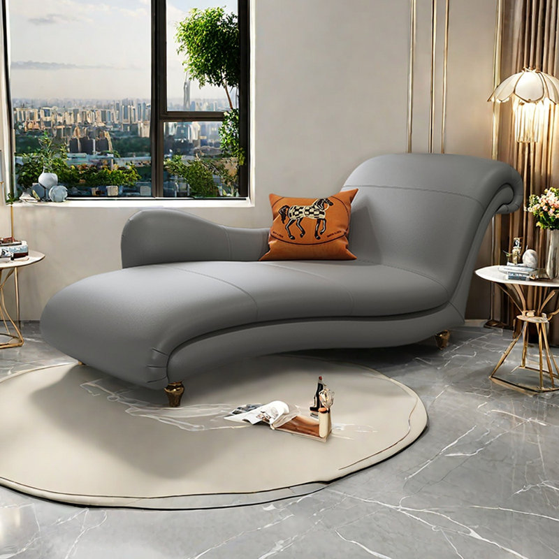 Méridiennes intérieures courbées Modern Minimalist, Orienté à droite, Gris