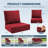 Outdoor Cushions For Patio Furniture,Outdoor Seat Cushion Set 24 X 24 X 6 Inch,Waterproof & Fade Resistant Outdoor Chair Cushions,Deep Patio Chair Cushion With Removable Cover-1157535597