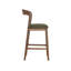 Tabouret de bar rembourré argenté-929355435