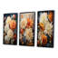 «Chrysanthemums Autumn Collage», 3 pièces sur toile-938386743-938386736