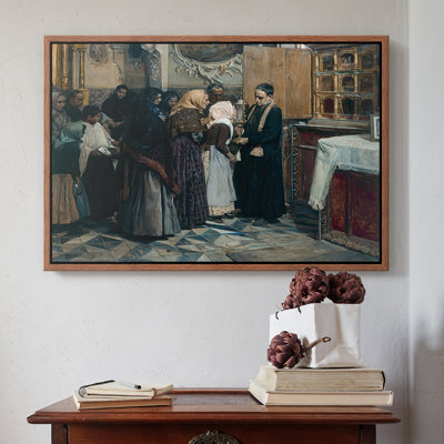 Kissing the Relic (El beso de la reliquia), 1893-Joaquín Sorolla-Framed Gallery Wrapped Canvas