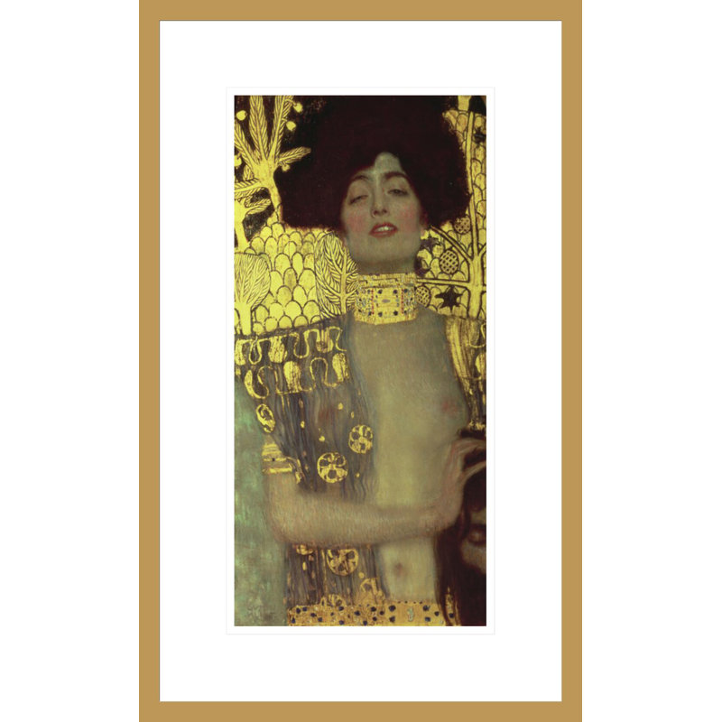 Judith par Gustav Klimt, impression giclée encadrée, H 21,75 po x l 13,35 po