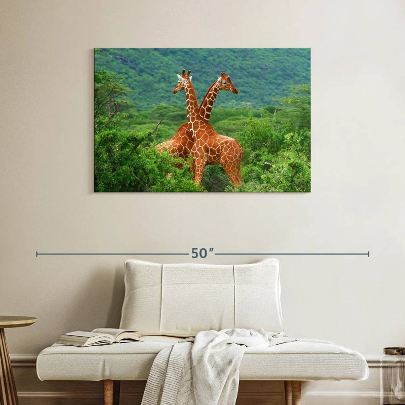 Crowle Giraffe Love, H 26 po x l 39 po
