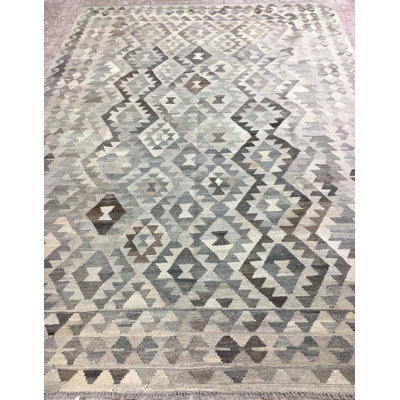 Cloud Gray Kilim 7'0" x 9'9"