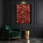 "Abstract Florals 80", art mural sur toile brune-116281990