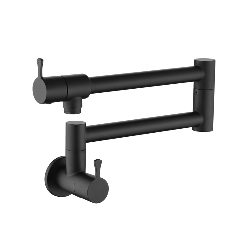 Robinet remplisseur mural, Noir mat