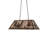 Rustic Lodge 6 - Light Antique Copper Pool Table Lights Pendant