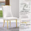Chaise parsons en velours touffetée Zarak