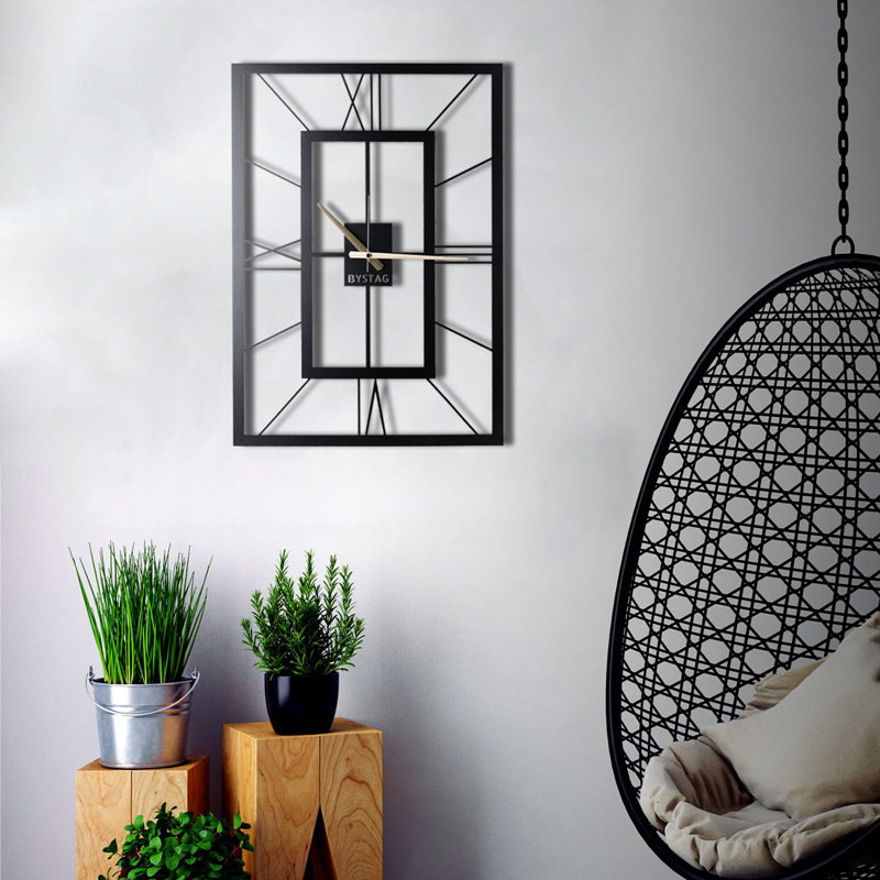 Vesperina Wall Clock, 49cm H x 34.5cm W x 0.2cm D