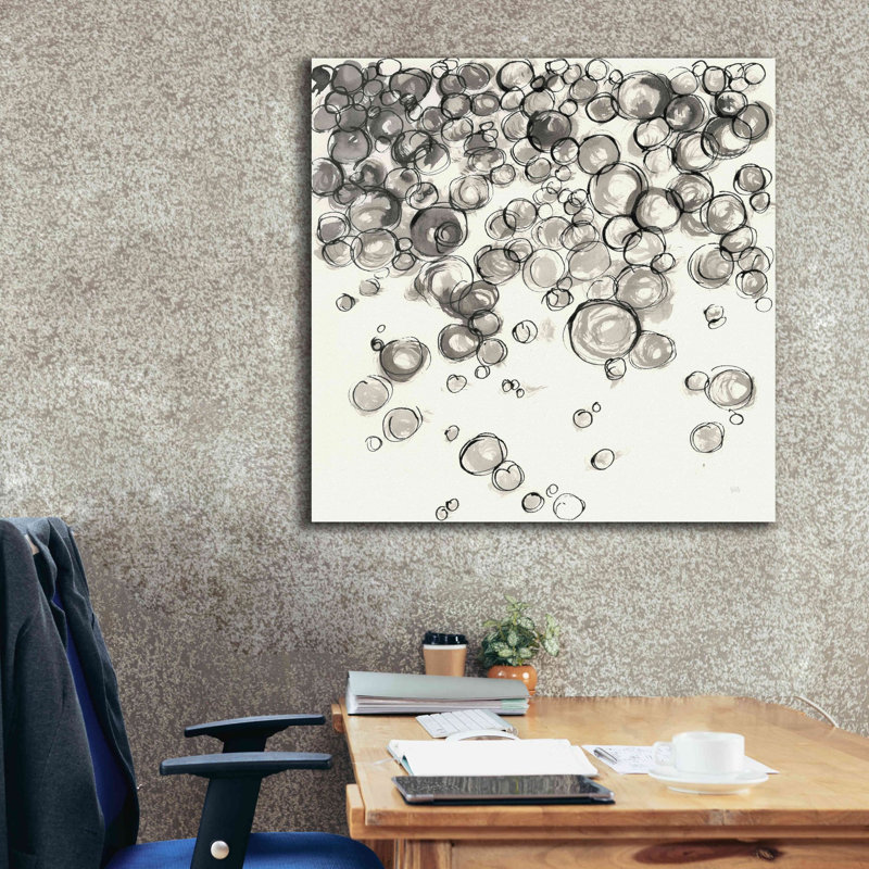 «Elghomari Bubbles IV» par Chris Paschke - reproduction d'art sur toile tendue, L 37 po x H 37 po