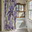 Rideau de douche 1 pièce Flower Wave-1586939293