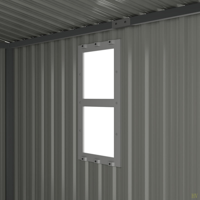 Remise de rangement pour l'extérieur, film de protection 8 X 8, quatre portes verrouillables à la lumière du jour, un cadeau pratique et réfléchi
