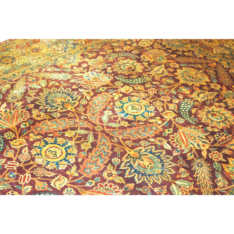 Tapis rouge noué à la main de haute qualité