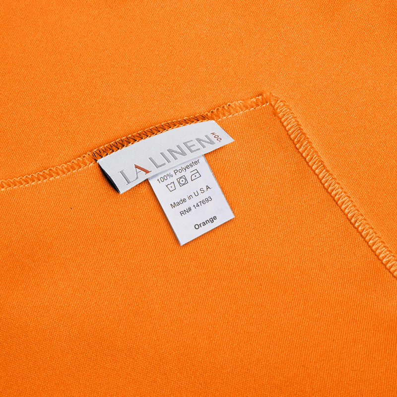 Nappe unie de couleur unie - Basics by Wayfair ™, Orange, Rond 120 po