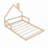 Wood Floor Bed With House-Shaped Headboard-1505958865-1505958867