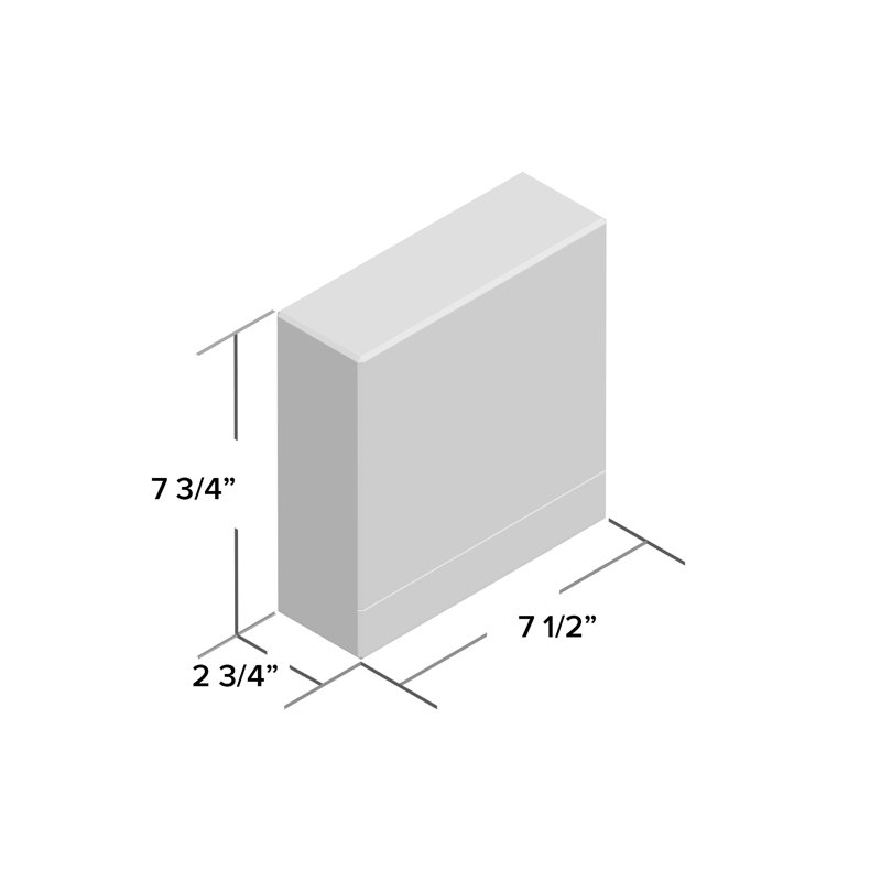 Crown Block, 7.75" H x 7.5" W x 2.75" D, Sunset