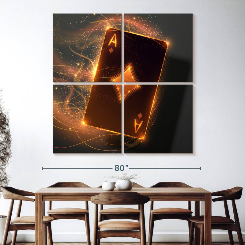 Senne Golden Ace Card, H 74 po x l 74 po