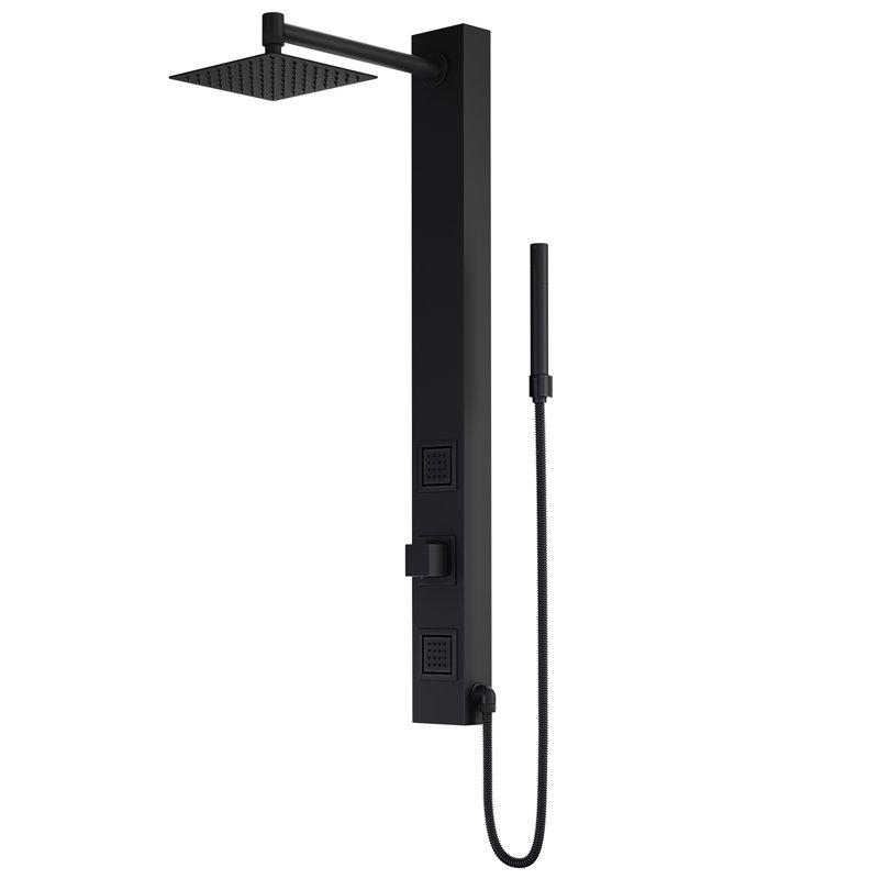 Panneau de douche Orchid Retrofit 39,38 "avec pomme de douche fixe, Acier inoxydable